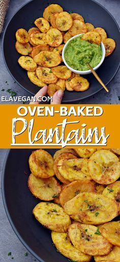 oven baked plantains are the perfect side dish for any meal or appetizer