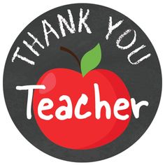 Thank You Teacher Round Stickers - Teacher Appreciation - 40 Labels Teacher Appreciation Stickers, Calm Teacher, Teacher Appreciation Party, Praise Stickers, Teacher Appreciation Lunch, Teacher Diy, Teacher Cakes, Thanks Teacher, Educational Quotes