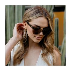 Dakota's distinctive design features a thick-framed square shape, complemented by a subtly winged browline and sleek gold accents, adding a touch of casual luxury. Crafted from ultra-light acetate in versatile neutral tones and paired with crisp polarized lenses, this pair is an instant modern classic that easily elevates any look. Elegant Square Frame Sunglasses For Everyday, Elegant Everyday Sunglasses With Square Frame, Chic Square Frame Sunglasses For Everyday, Gold Square Frame Sunglasses For Everyday, Brown Cat Eye Sunglasses With Square Frame For Everyday, Everyday Brown Cat Eye Sunglasses With Square Frame, Rectangular Cat Eye Sunglasses With Gradient Lenses, Chic Gold Wayfarer Sunglasses, Chic Square Sunglasses For Everyday