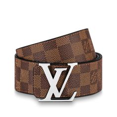 Damier ebene canvas and soft calf leather come together to create the lv initiales 40mm reversible belt. With two ways to wear this versatile piece, it is a modern version of one of louis vuitton's classic belt styles. A striking lv initials buckle completes the design in signature style Expensive Accessories, Swag Hats, Drip Fits, Classic Belt, Belt Brown, Designer Belts, Reversible Belt, Belt Style, Gta V