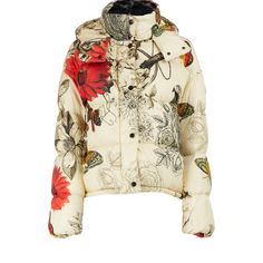 Brand New Moncler Camille Guibbotto Size 1 With Tags. Beautifully Detailed With Touches Of Floral And Butterfly Love. This Coat Trendy And A Definite Head Turner! This Is A Perfect Gift For A Trendsetter Christmas Sale Thank You For Stopping By My Listing Take Your Time And View Pictures For Details, Happy Shopping Designer Fall Floral Print Outerwear, Designer Floral Print Fall Outerwear, Winter Beige Outerwear With Floral Print, Winter Beige Floral Print Outerwear, Beige Floral Print Outerwear For Winter, American Express Logo, Express Logo, Butterfly Love, Mastercard Logo