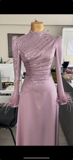 Modest Evening Dresses, Long Sleeve Evening Dress For Eid Wedding, Long Sleeve Evening Dress For Wedding Eid, Prom Dresses Satin, Long Sleeve Evening Dress For Wedding And Eid, Modest Fitted Abaya For Wedding, Fitted Long Sleeve Abaya For Wedding, Elegant Fitted Party Abaya, Formal Fitted Abaya For Eid