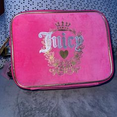 Nwt! Comes With Two Compartments And One Bottle. Juicy Couture Makeup, Couture Makeup, Couture Bags, Juicy Couture Bags, Pink Gold, Juicy Couture, Pink And Gold, Makeup Bag, Bag Lady