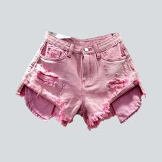 Discover our 2024 Summer Collection Y2K-inspired distressed denim shorts, designed to be the star of your summer wardrobe! Featuring exposed pockets, a wide-leg fit, mid-waist rise, and a zipper & button closure, these shorts combine a vintage look with a modern spirit.Why These Shorts are Perfect For Summer: Vintage-Inspired: Embrace the spirit of yesteryear with Y2K fashion, perfect for a classic, timeless look. Versatile Color: Stand out in a versatile, flattering color that's perfect for any Denim Shorts For Women, Denim Patterns, Urban Street Style, Oversized Denim Jacket, Summer Vintage, Jeans For Short Women, Shorts For Women, Distressed Denim Shorts, Denim Shorts Women