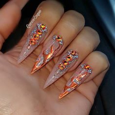 Stilleto Nails Designs, Edge Nails, Long Acrylic Nail Designs, Stiletto Nails Designs, My Turn