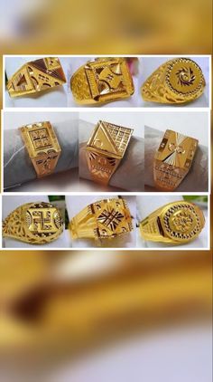 Gold Bengal, Gents Ring Design, Plain Gold Bangles, Ear Tops, Hand Jewelry Rings, Couple Ring Design