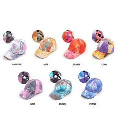 This tie-dye Pony Cap from CC lets you express yourself, whether you want to rock a braid, a bun, or just go au naturel with your hair down. Its adjustable back closure fits any head size from kids 5/6 to adult, and the 100% cotton construction adds comfort and breathability. Plus, when you buy an Authentic C.C Pony Cap, you get Truly Contagious service and support from a family-owned USA business. So show off your style in spreadin' good tie-dye vibes!Product Features:Ponytail Access in BackPer Usa Business, Baby Boy Toys, Lace Splicing, Cool Ties, Hair Down, Rock A, Tie Dye Patterns, Velcro Straps, Pink Brown