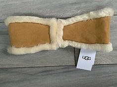 Top Seller for UGG WOMENS REVERSIBLE SUEDE AND SHEARLING HEADBAND, CHESTNUT BROWN, NWT $105, Womens Accessories Chestnut Brown, Top Seller, Ugg Australia, Womens Uggs, Chestnut, Women's Accessories