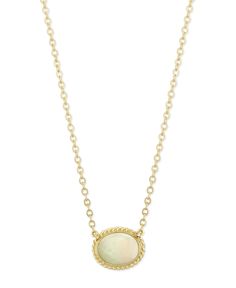 Classic twisted rope edge necklace with cabachon Opal station that will last a lifetime. Crafted in 14k yellow gold Macy's Oval Gold Jewelry, Macy's Gold Necklaces With Gemstones, Macy's Fine Jewelry Oval Shape, Refined Oval Yellow Gold Necklaces, Refined Oval Yellow Gold Necklace, Refined Yellow Gold Oval Necklace, Luxury Oval Jewelry From Macy's, Macy's Luxury Oval Jewelry, Fine Jewelry Yellow Gold Cabochon Necklace