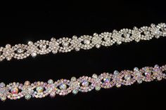 Beautiful crystal rhinestone trim perfect for all your bridal supplies need. Rhinestone have a beautiful brilliance and shine. Rhinestone trim is very flexible, can be cut any size or individual pieces. This rhinestone trim comes in 2 beautiful colors silver and ab. Trim is 3/4'' wide. This listing is available to purchase by the yard (36''). Item ships in 2-3 business days. If you have any question please let us know we are here to help. Formal Crystal Rhinestone Sash, Formal Crystal Sash With Rhinestones, Formal Crystal Sashes With Rhinestones, Silver Crystal Sashes With Rhinestones, Adjustable Bridal Belt With Rhinestones And Crystal, Adjustable Crystal Bridal Belt With Rhinestones, Crystal Bridal Belt With Rhinestones, Party Bridal Belt With Rhinestones And Crystal, Silver Rhinestone Sashes For Party