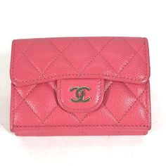 ◆◆ Iem No. G-240425-83 Brand CHANEL Item Trifold wallet Model CC COCO Mark Matelasse Line quilting Serial number X4AA**** Gender Women Color pink Material Caviar skin Accessories None Size cm (approx.): W10.5 x H7.5x D3.5inch (approx.): W4.1 x H3.0x D1.4Button snap pocket x 1 Item Rank AB rank Condition 【Outside】 (Surface) Slight Scratch (corners and edges) light dirt, scratches 【Inside/Other】(Inner) Lightly soiled, Stain (Coin Pocket) (Metal part) Slight Scratch If you have any questions about the product details, please contact us at any time. I will update item description for you. CHANEL Trifold wallet CC COCO Mark Matelasse pink Women JASH Mark certification What is the JASH Mark? "JASH" is an abbreviation for "Japan ".It means that the mark certifies that the item is a "used item sol Hand Measurements, Chanel Wallet, Compact Wallet, Mini Wallet, Fold Wallet, Product Introduction, Trifold Wallet, Tri Fold, Prada Bag