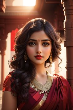 An Indian Cultural Girl Animation. Sita Photo, Rajasthani Bride, Ram Sita, Indian Princess, Beauty Smile, Women Painting, Photoshop Pics, Indian Woman