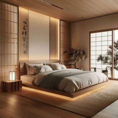 Japan Bedroom, Japanese Bedroom Ideas, Japandi Bedroom Ideas, Japanese Inspired Bedroom, Japandi Bedroom Design, Japandi Bedroom