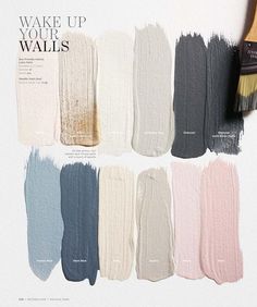 the paint swatches are all different colors