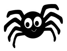 a black and white image of a spider with big eyes on it's face