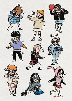 Drawing Kpop, Twice More & More, Chibi Marvel, Twice Group, Twice Fanart, Twice Album, Chibi Style, Twice Kpop, Pencil Art Drawings