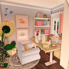 Bloxburg Teen Room Ideas Aesthetic, Bloxburg Office, Homeschooling Room, Blocksburg House, House Color Palette, Apartments Design, Blox Burg, House Decorating Ideas