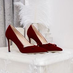 LBSFY - White high heels, women's spring and autumn new style, Xiuhe wedding shoes, red bridal shoes, formal dress single shoes Wedding Shoes Red, Red Bridal Shoes, Plaid Shoes, Summer High Heels, Shoes Formal, White High Heels, Book Decor, Spring And Autumn, Bridal Shoes