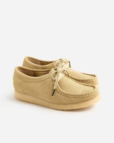 J.Crew: Clarks® Originals Wallabee® Shoes In Suede For Women Girls Uniform Shoes, Clarks Wallabees, Clarks Originals, Boys Shoes, Fashion Item, Fashion News, Clothing Brand, Shoe Boots, Fashion Inspo