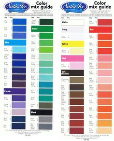 the color guide for all kinds of paints