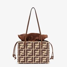 Fendi Aesthetic, Raffia Crochet, World Fair, Ff Logo, Baby Closet, Travel Bags For Women, Small Tote Bag, Natural Fibre, Dream Baby