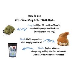 instructions for how to use mittsbone copp and dust bath herbs