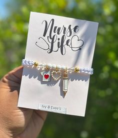 Bracelet is adjustable size  Comes as pictured  Comfortable wear Personalized Adjustable White Charms, Personalized White Adjustable Charms, Nurse Bracelet, Being A Nurse Quotes, Nurses Week, Nurse Life, Handmade Bracelet, Braided Bracelets, Last Minute Gifts