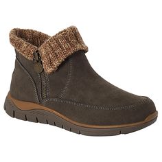 Sporto® Billie Water-Repellent Sweater Boot  Weather the cold and rainy days in warm, stylish comfort when you slip into these water-repellent ankle boots from Sporto. Slip-resistant Waterproof Brown Boots For Sports, Brown Slip-resistant Waterproof Boots With Closed Toe, Brown Leather Slip-resistant Waterproof Boots, Brown Slip-on Waterproof Boots For Winter, Sweater Boot, Insulated Slip-on Waterproof Winter Boots, Brown Ankle Boots, Sweater Boots, Wet Weather