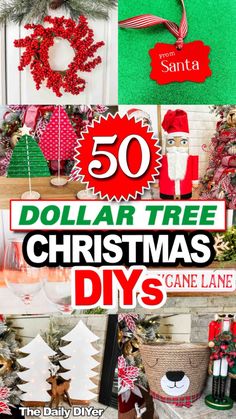 dollar tree christmas diy's are on sale