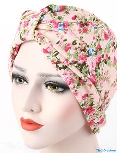 OrcaJump - 5-Style Small Square Printed Muslim Womens Hats Turban Caps for Hair Loss and Scarves Casual Summer Beach Turban, Casual Beach Turban For Spring, Pink Headband-style Headscarf For Spring, Pink Headband Headscarf For Spring, Pink Headband Scarf For Spring, Pink Headscarf For Spring, Pink Headscarf For Spring Beach Outing, Pink Headscarf For Beach In Spring, Spring Beach Pink Headscarf