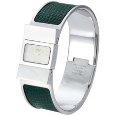 Lux Watches, Green Lizard, Lizard Skin, Slide Lock, Modern Watches, Stainless Steel Band, Deep Green, Modern Jewelry, Quartz Movement