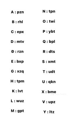 an old english alphabet is shown in black and white