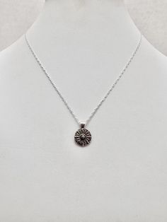 DESCRIPTION:  This necklace features a sterling silver sun symbol piece that was made from metal clay, then soldered onto a sterling silver pendant bail. The pendant has ton of detail for its small size. The sun pendant hangs on a 16 inch delicate steeling silver cable chain necklace that finishes off with a sterling silver spring ring clasp (see the fifth photo). The pendant was oxidized, then polished to highlight the details. This sterling silver sun pendant necklace is so adorable It will ap Sterling Silver Necklace With Sun Design, Silver Sterling Silver Necklace With Sun Design, Silver Dainty Charm Necklace With Sun And Moon Design, Minimalist Sterling Silver Jewelry With Sun Design, Silver Sun Design Pendant Necklace, Sterling Silver Sun Design Jewelry, Sterling Silver Jewelry With Sun Design, Silver Clay Pendant, Sun Symbol