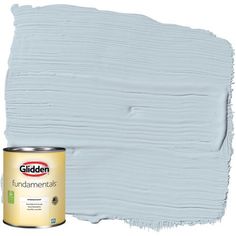 a can of paint that has been painted lavender