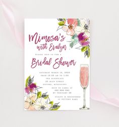 Mermaid Bachelorette, Brunch Bubbly, Mermaid Invitations, Bridal Luncheon, Bridal Shower Brunch, Baby Sprinkle, Bridal Shower Invitation, Mimosa