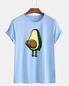 Cartoon Avocado, Tshirt Graphics, Egyptian Design, Make Money Now, Short Sleeve Pattern, Tee Shirt Homme, Casual Clothes, Fashion Website, Retro Stil