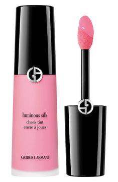 ARMANI beauty Luminous Silk Liquid Blush Cheek Tint | Nordstrom Armani Luminous Silk, Giorgio Armani Luminous Silk, Giorgio Armani Beauty, Two Dots, Blush On Cheeks, Hairstyling Products, Liquid Blush, Cheek Tint, Armani Beauty