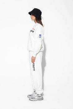 Our ultra-cozy, perfect-fitting sweatpants, made with 100% ultra-soft cotton. Sporty Sweatpants With Elastic Cuffs For Streetwear, Sporty Sweats With Elastic Cuffs For Streetwear, White Sweats With Ribbed Waistband For Sports, Winter Sporty Sweatpants With Elastic Cuffs, White Sweatpants With Ribbed Cuffs For Sports, Sporty Winter Sweatpants With Elastic Cuffs, White Ribbed Cuffs Sweatpants For Sports, Sporty Streetwear Pants With Ribbed Cuffs, Sporty Pants With Ribbed Cuffs For Streetwear