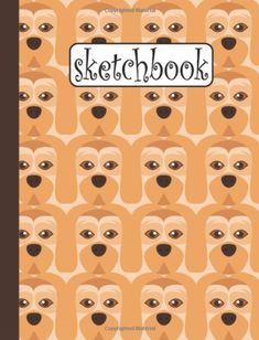 a book cover with an image of many dogs'heads and the words sketchbook