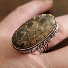 Brand New Handmade Turritella Agate Fossil Antique Design Silver Ring. Size 7 1/2 925 Stamped Turritella Is A Spectacular Spiral-Shaped Gastropod (Snail) Fossils Entombed Within The Stone Were Members Of The Marine Turritella Genus. New To Poshmark? Use Referral Code Kimberlyn222 To Receive $10. Silver Sterling Silver Jewelry, Earthy Sterling Silver Jewelry, Nickel-free Oval Agate Jewelry, Earthy Sterling Silver Jewelry With Natural Stones, Nickel Free Earthy Silver Jewelry, Handmade Earthy Silver Jewelry, Earthy Handmade Silver Jewelry, Adjustable Earthy Sterling Silver Jewelry, Earthy Gemstone Rings As Gifts