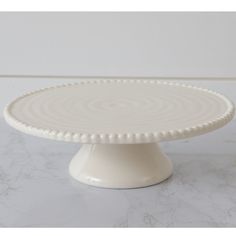 Beaded Dolomite Cake Stand Farmhouse Cake Stand, Pantry Signs, Antique Style Kitchen, Bakery Displays, Old World Kitchen, Pretty Farmhouse, White Cake Stand, Retro Kitchen Accessories, Old World Kitchens