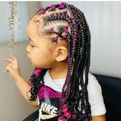 Kiara Hairstyle, Aria Hair, Mixed Girl Hairstyles, Girls Hairdos, Cornrows Braids For Black Women, Girl Hair Dos, Lil Girl Hairstyles