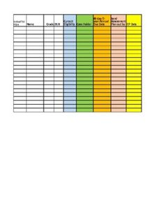 a spreadsheet showing the number and type of items for each item in this project