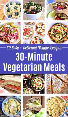 30 easy and delicious veggie recipes for vegetarian meals