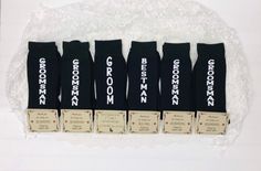 "Groomsmen Gift Socks, Bridesman, Groomsmen Proposal, Groomsmen Socks & Labels, Groomsman Gift, Best Man Gift, Man of Honor, Wedding Day Socks << IF YOU PLACE A RUSH ORDER, THOSE WILL BE \"MANUALLY\" PULLED AND SHIPPED ASAP so please disregard shipping due date >>" Man Of Honor Wedding, Man Of Honor, Groomsmen Socks, Man Of Honour, Best Man Gift, Groomsman Gift, Groomsmen Proposal, Cotton Blends Dress, Due Date