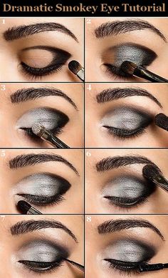 Dramatic smokey eye tutorial. Smokey Eyes Tutorial, Teknik Makeup, Make Up Diy, Mekap Mata, Makeup Tip, Smokey Eye Tutorial, Beauty Make-up