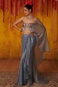 Peacock Couture, Drape Sarees, Tandoori Masala, Pink Peacock, Drape Saree, Draped Skirt