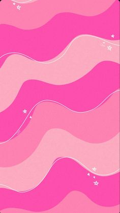 an abstract pink background with stars and waves