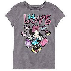 *** New With Tags *** Girl's Disney Minnie Mouse "love" graphic t-shirt Size:  XS (4) Color:  Gray "Love" graphic cotton/polyester Images sell! Get Supersized Images & Free Image Hosting Attention Sellers - Get Templates Image Hosting, Scheduling at Auctiva.com. Track Page Views With Auctiva's FREE Counter Mickey Mouse Pictures, Love Graphic, Pink Minnie, Disney Girls, Free Image, Clothing And Shoes, Minnie Mouse, Graphic T Shirt, Graphic Tshirt