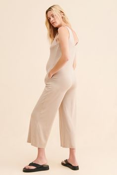 Rent Maternity Anywhere Jumpsuit from Nuuly. Pick 6 items for $98/month. Free shipping + returns. Spring Sleeveless Bodysuit For Lounging, Elegant Beige Jumpsuits And Rompers For Loungewear, Elegant Bodysuit For Spring Loungewear, Elegant Spring Bodysuit For Loungewear, Elegant Spring Loungewear Bodysuit, Elegant Beige Sleeveless Bodysuit, Chic Beige Bodysuit For Loungewear, Beige Sleeveless Bodysuit For Loungewear, Pregnant Jumpsuit Outfit